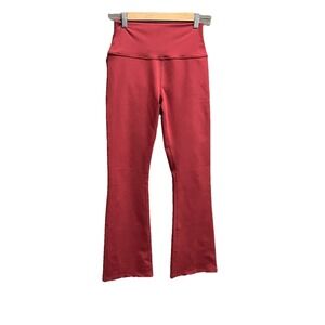 Alo Yoga Red Women's Activewear Flared Leggings Size Small